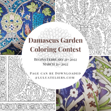 Load image into Gallery viewer, Damascus Garden Colouring Page
